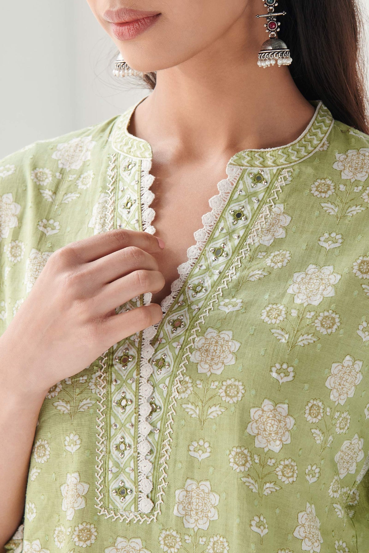 Gulbahar Mehreen Sanganeri Kurta