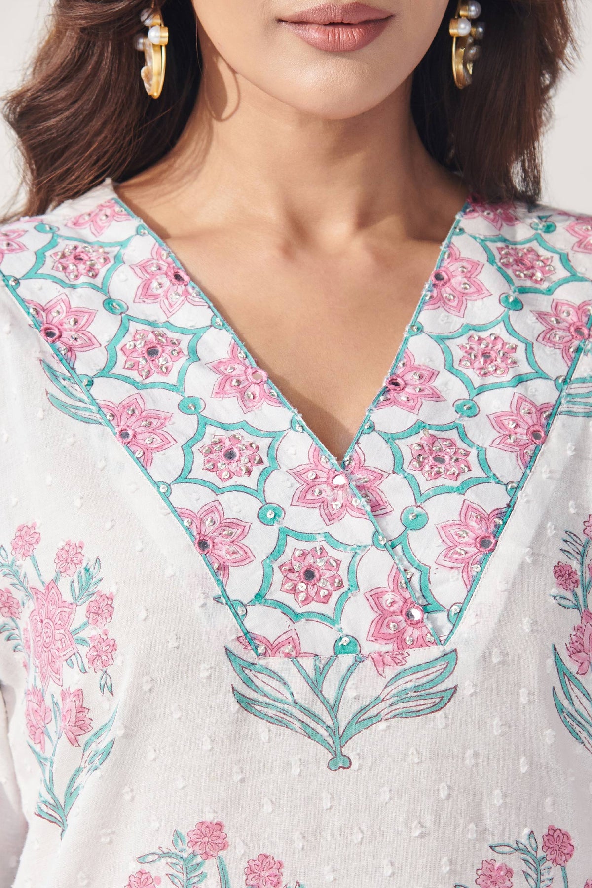 Gulbahar Sehnaz Sanganeri Kurta