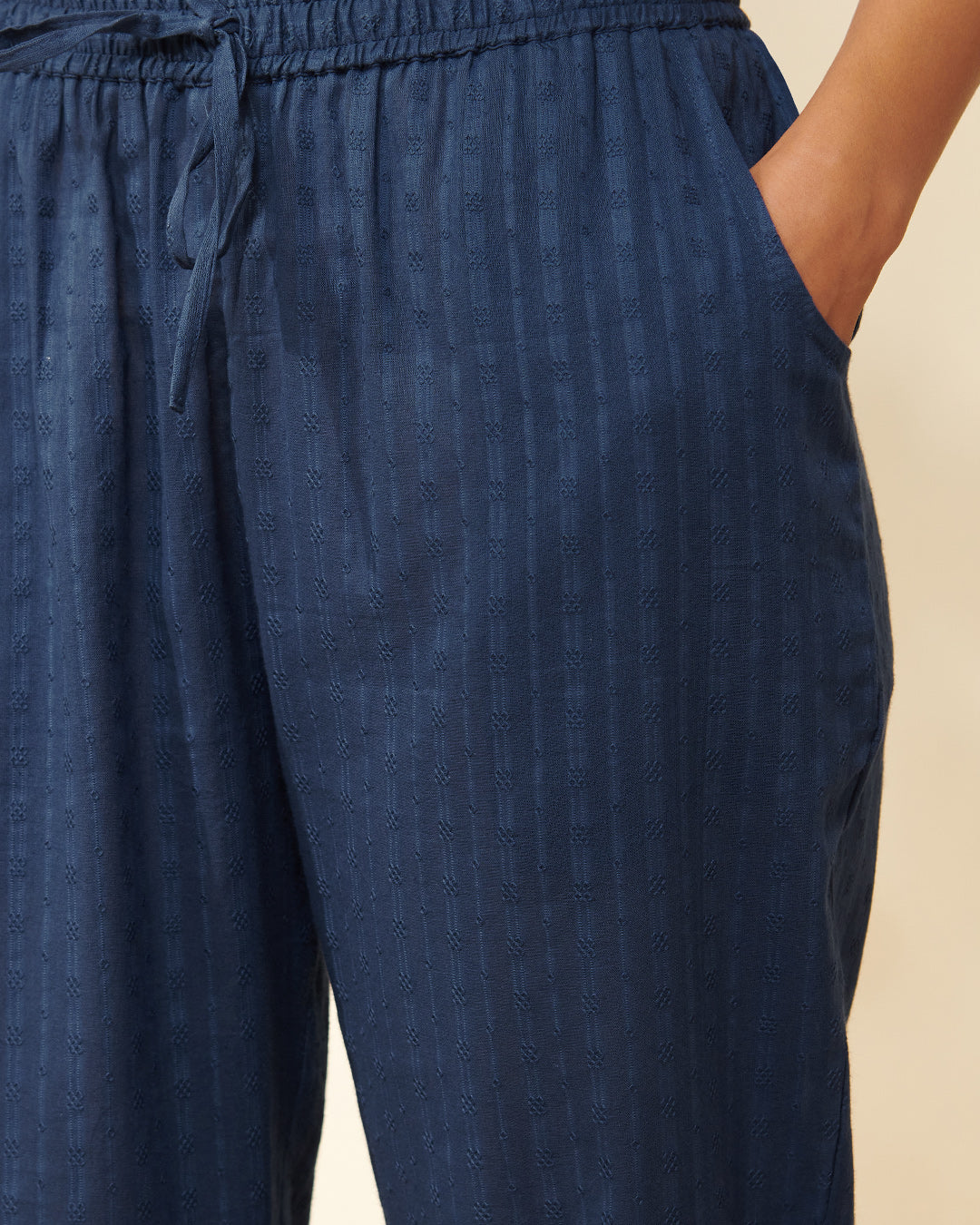 Roza Reema Royal Blue Narrow Pants