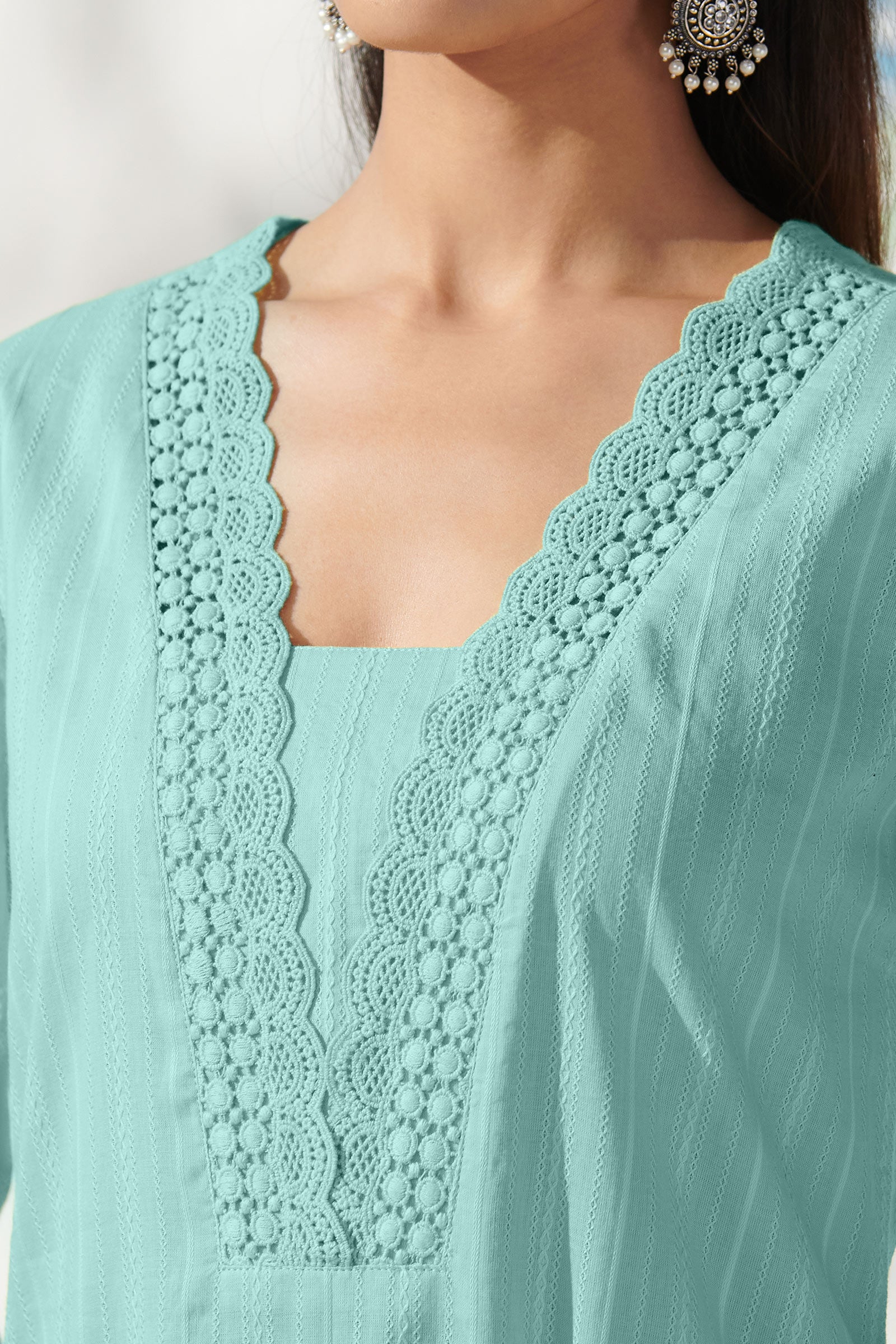 Surplus: Roza Nazmin Green Kurta