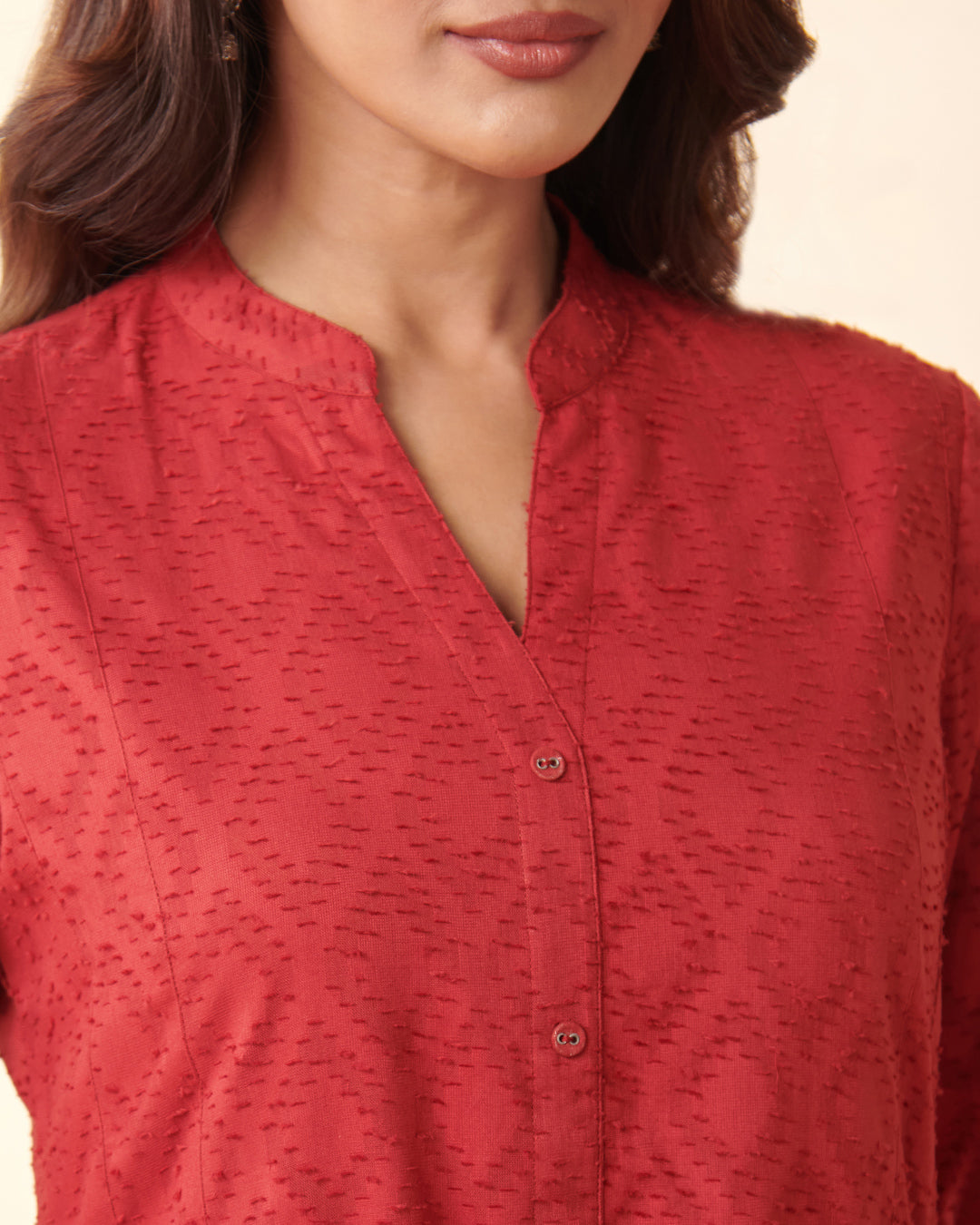 Roza Chaand Anar Red Kurta