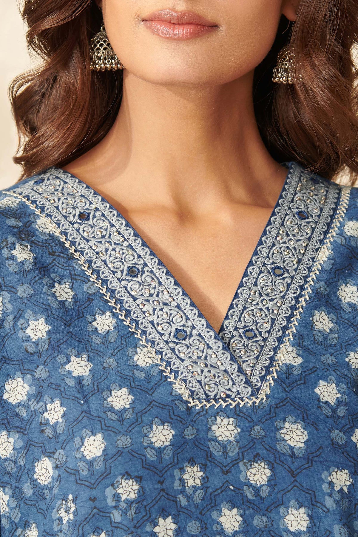 Sehra Fareena Bagru Kurta