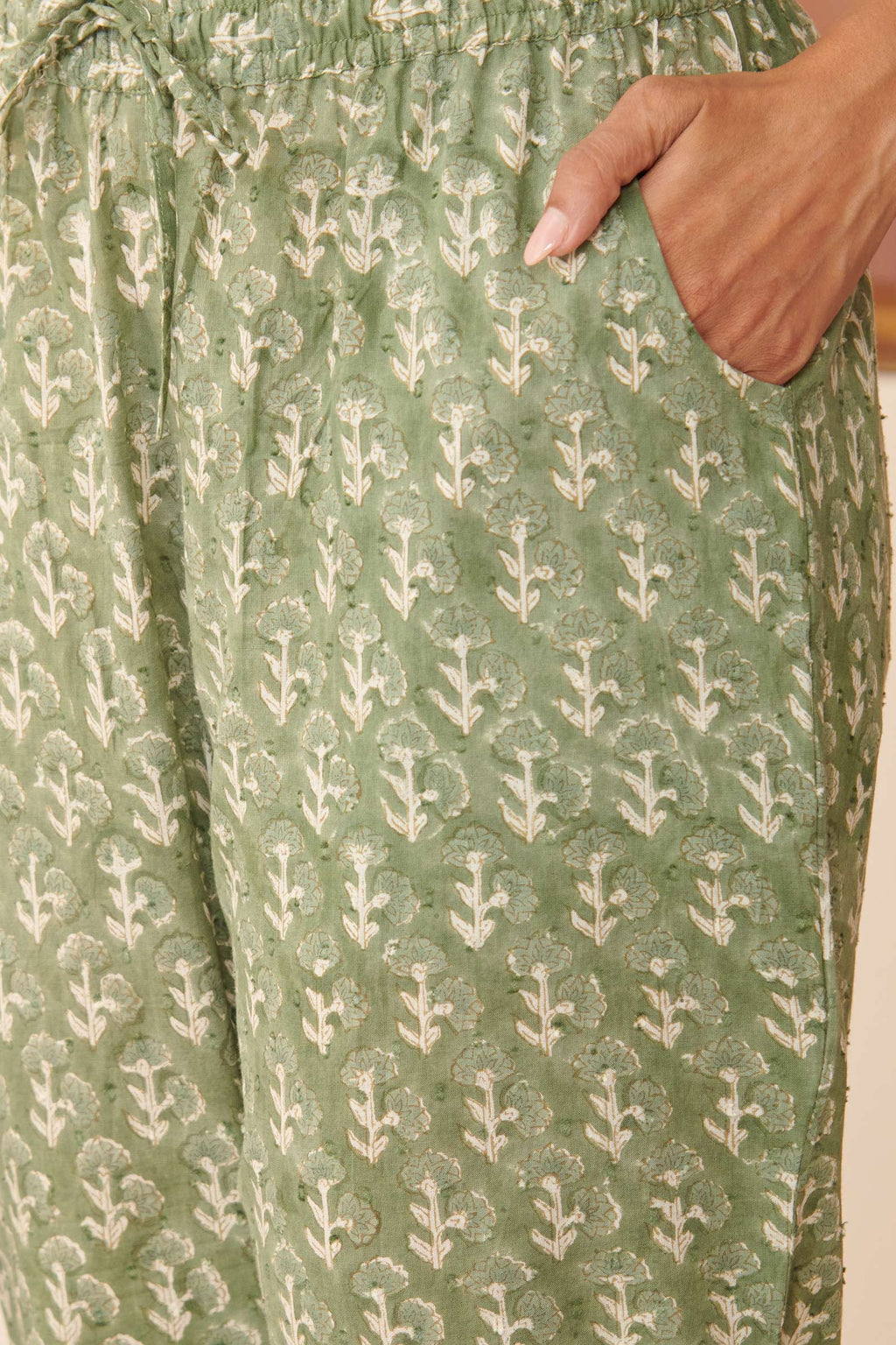 Rosheen Saher Sanganeri Narrow Pants