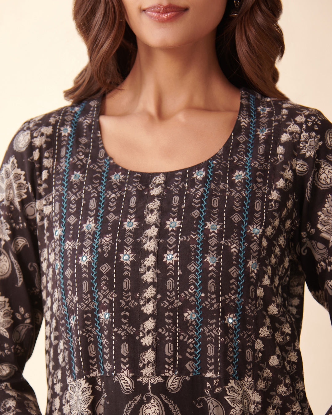 Sehra Farhat Bagru Kurta