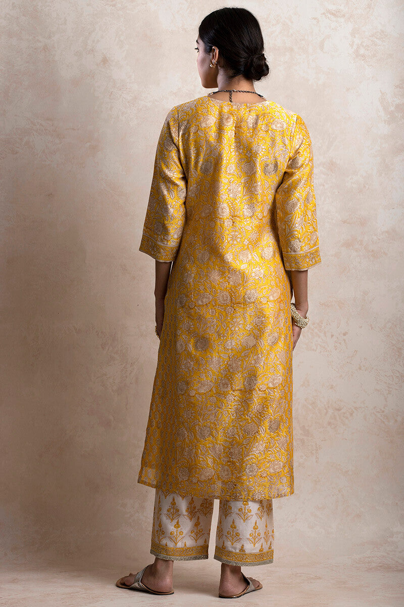 Gul Bano Jiya Chanderi Kurta