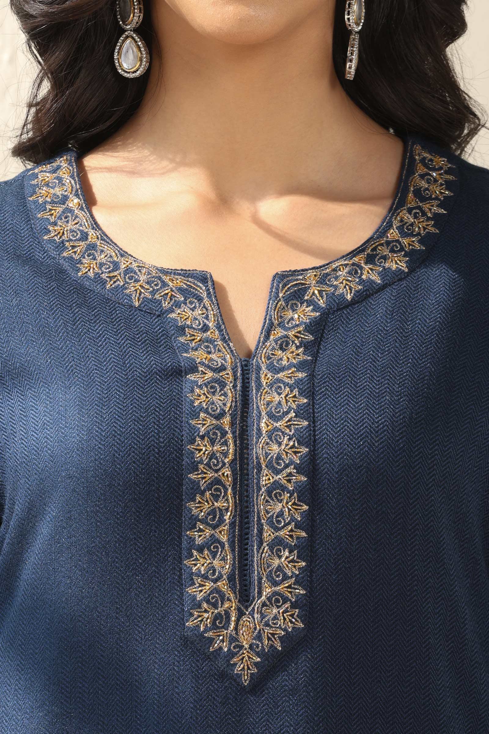 Naadirah Gulnaz Faux Wool Kurta