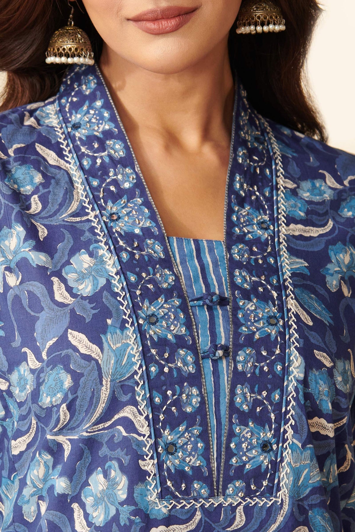 Neelofar Pariza Sanganeri Kurta