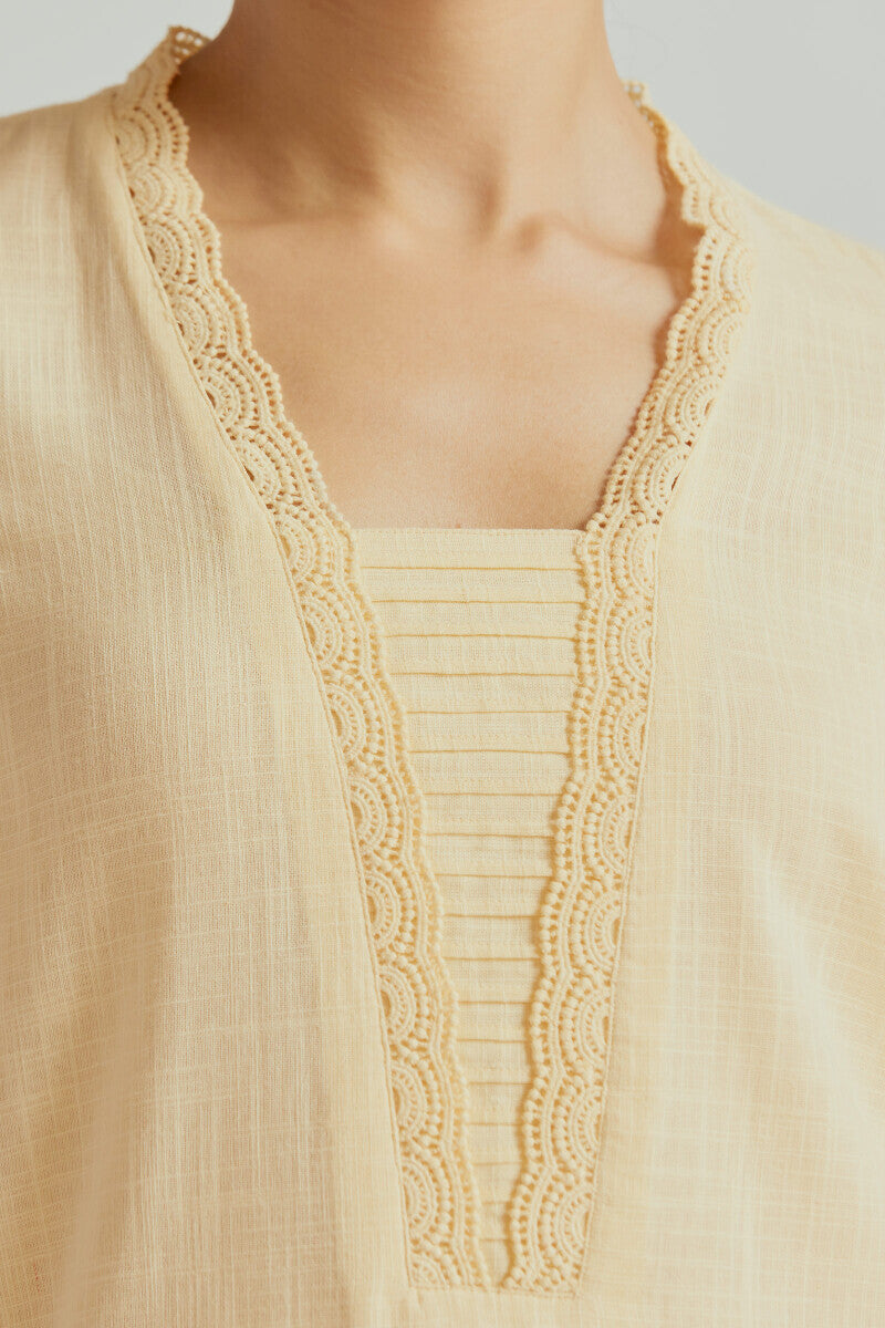 Roza Sehreen Cream Kurta
