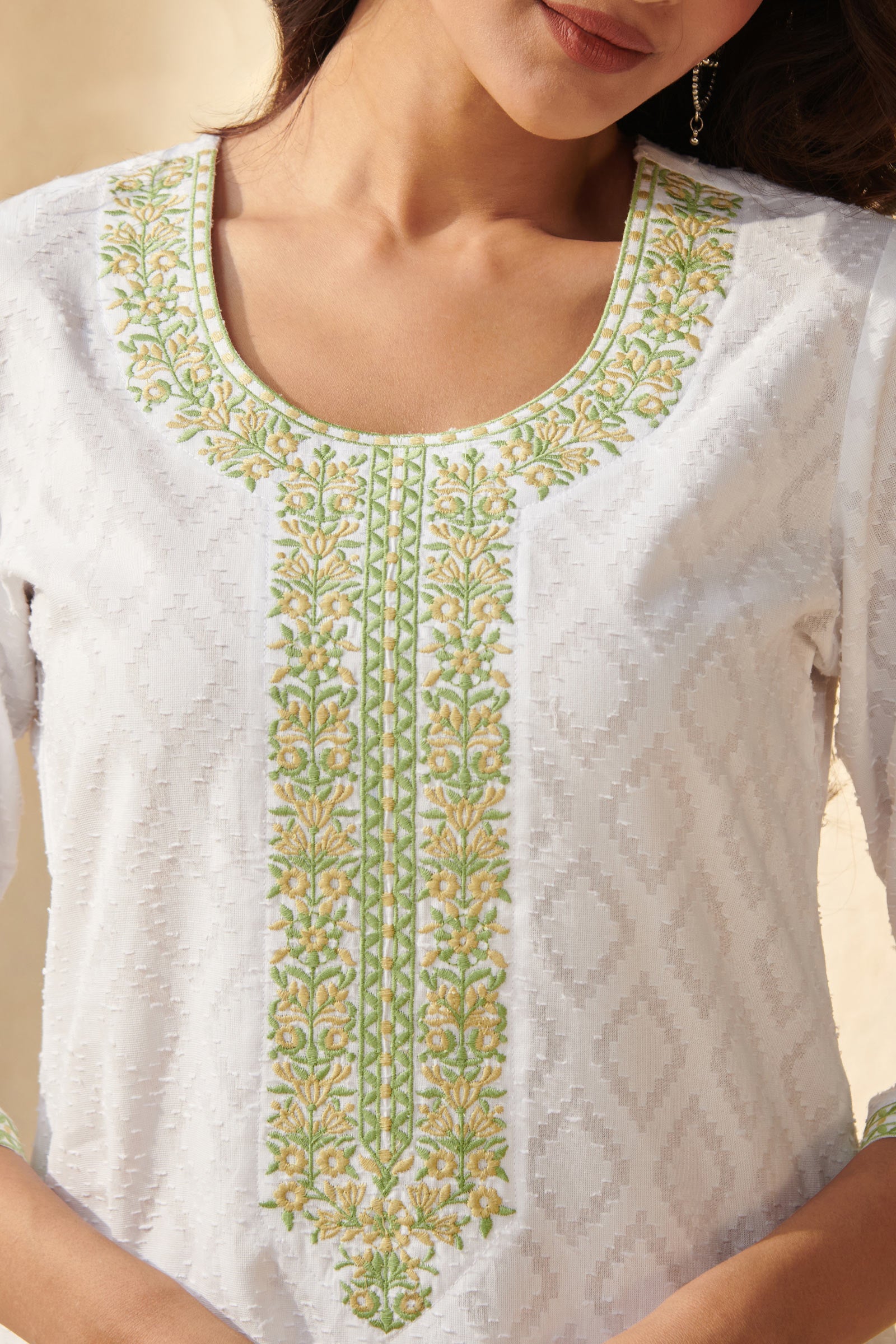 Surplus: Mehraab Fahima White Kurta