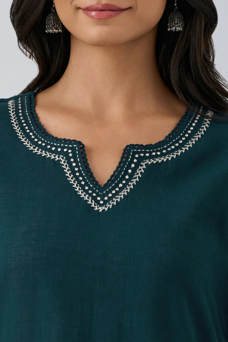 Surplus: Roza Jannat Dark Blue Kurta