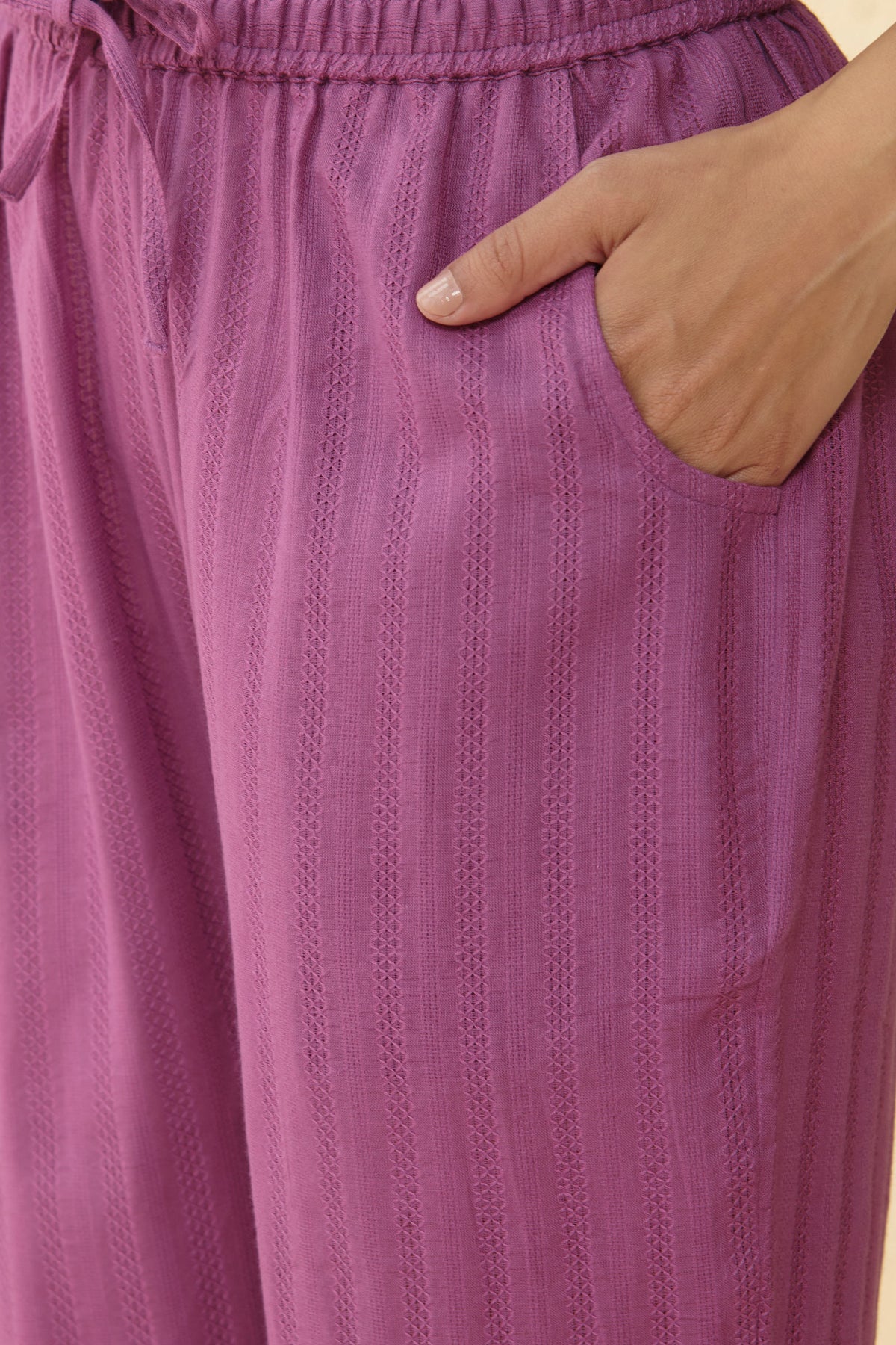 Roza Nizam Purple Narrow Pants