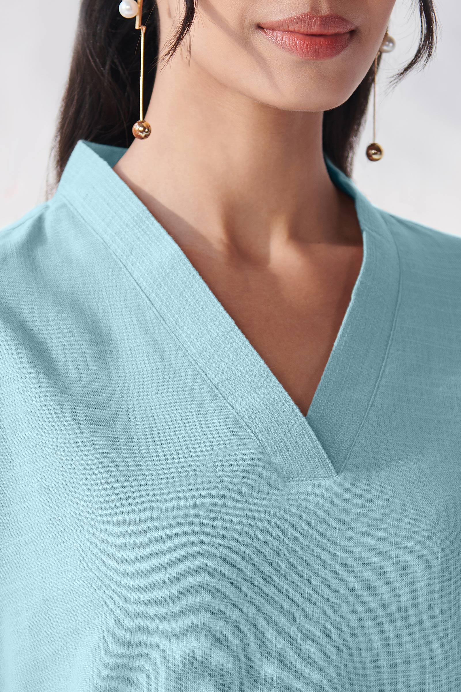 Roza Shaheen Blue Kurta