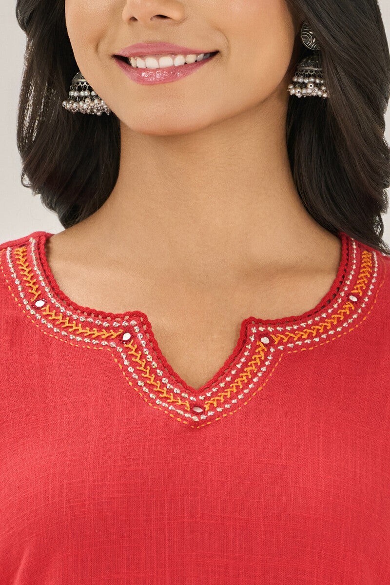 Roza Zara Red Kurta