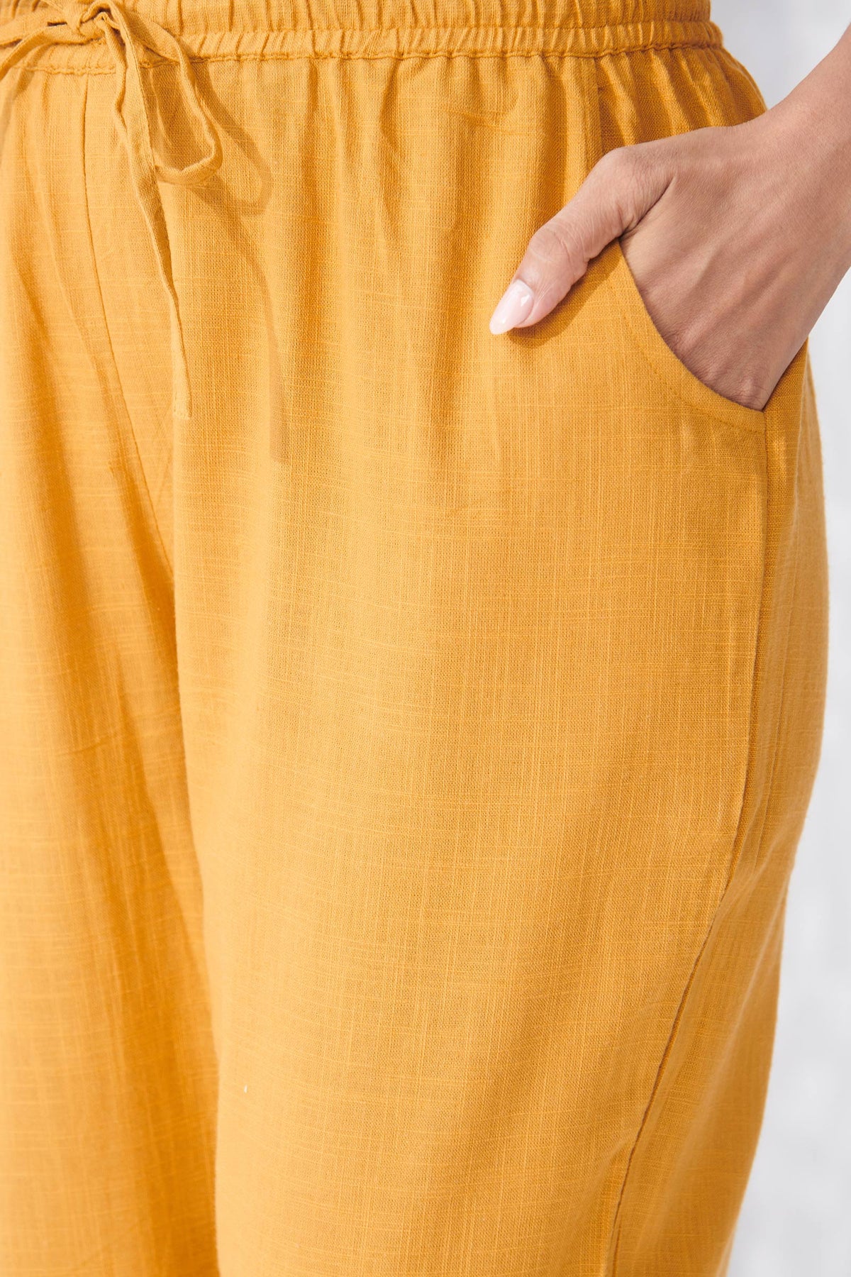 Roza Nazm Mustard Narrow Pants