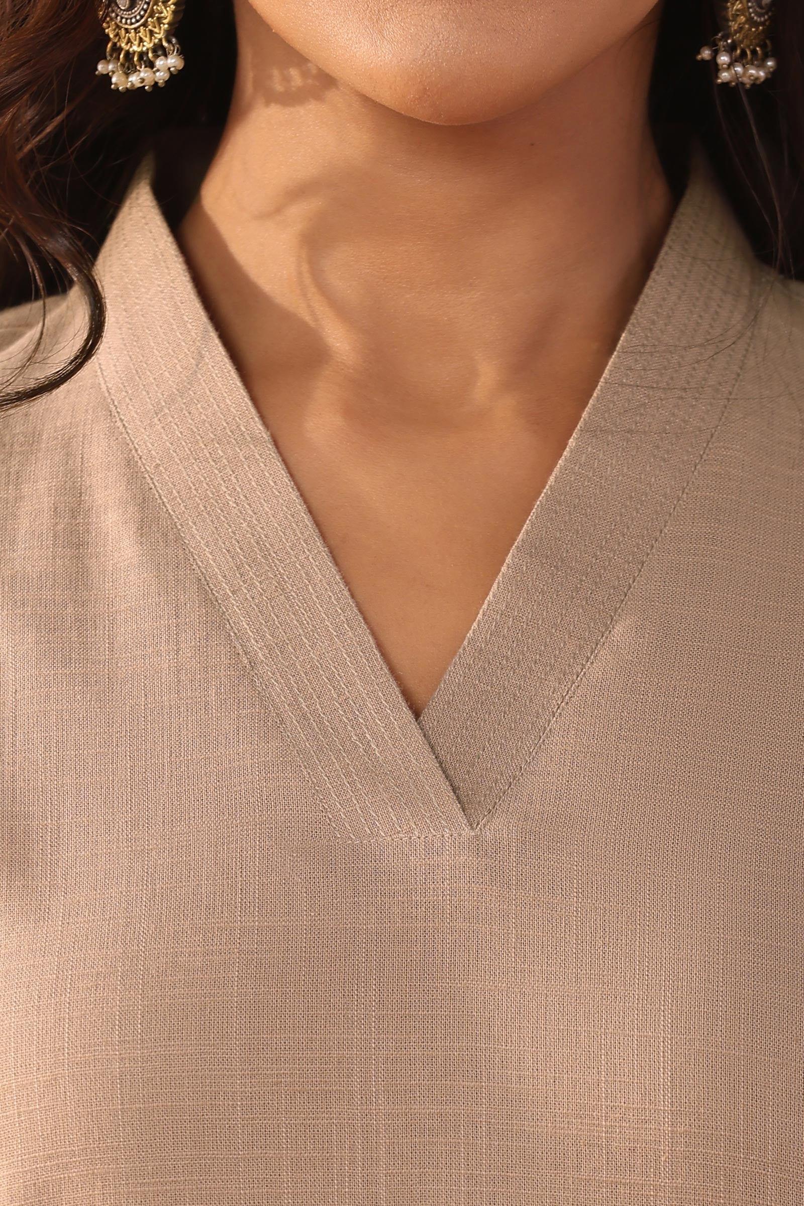 Roza Zeniya Grey Kurta