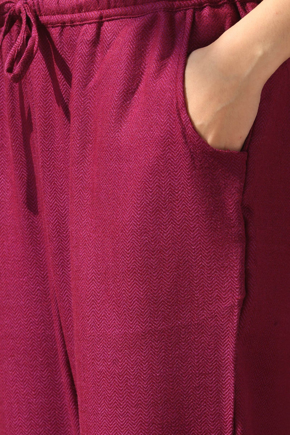 Naadirah Zubeda Faux Wool Narrow Pants