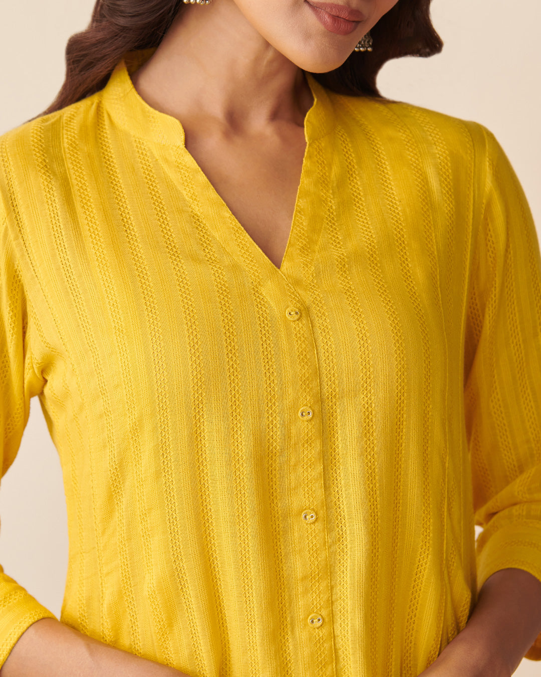 Roza Rahima Bamboo Yellow Kurta