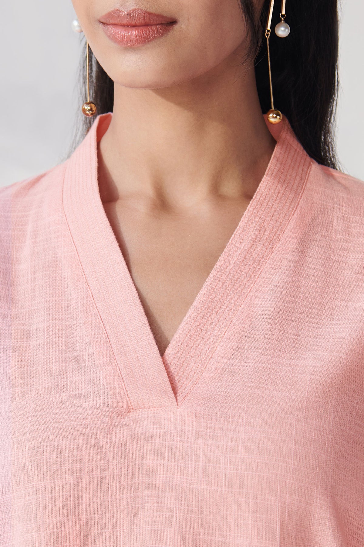 Roza Anahita Peach Kurta