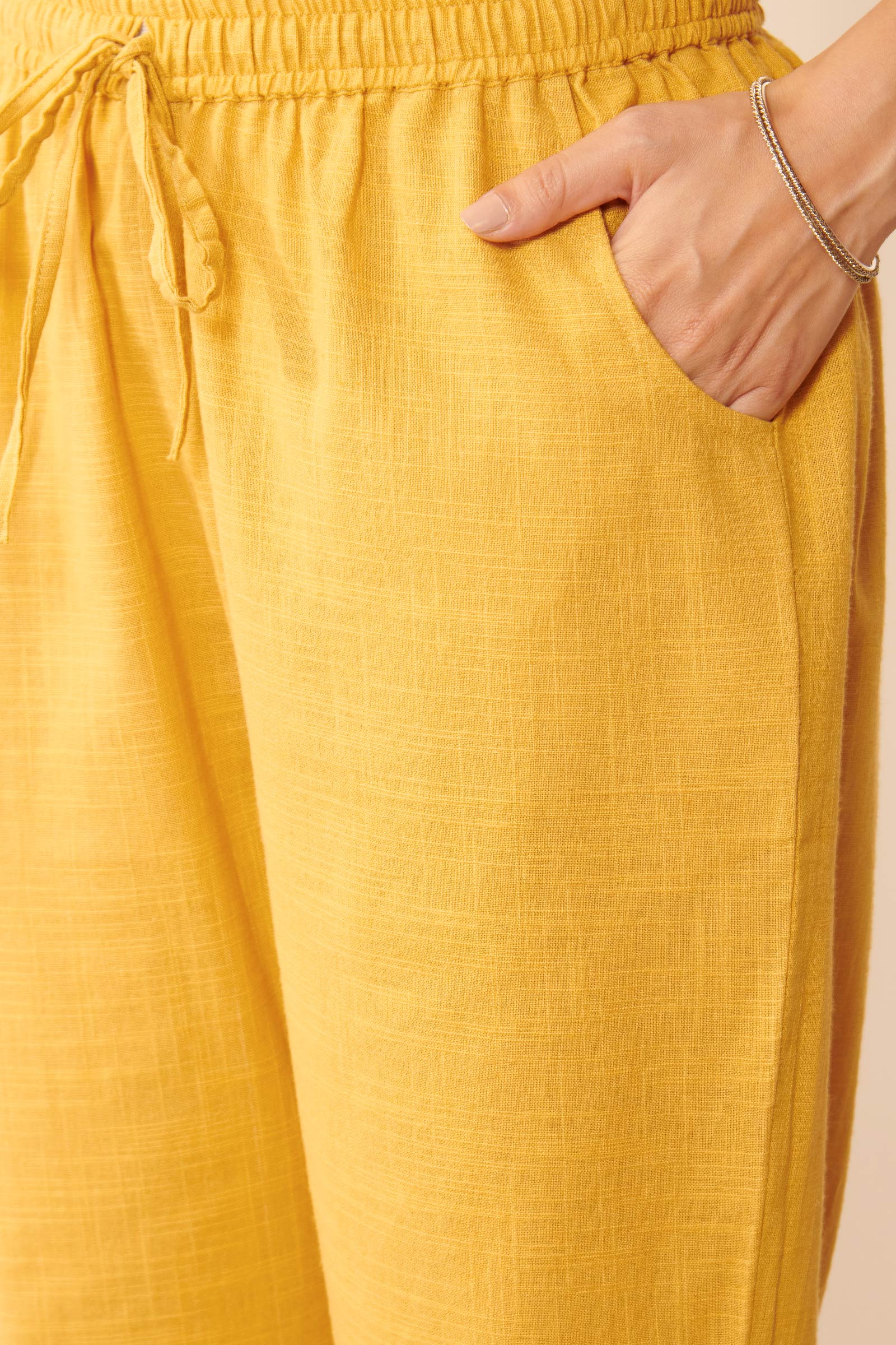 Mehraab Suhana Mustard Narrow Pants