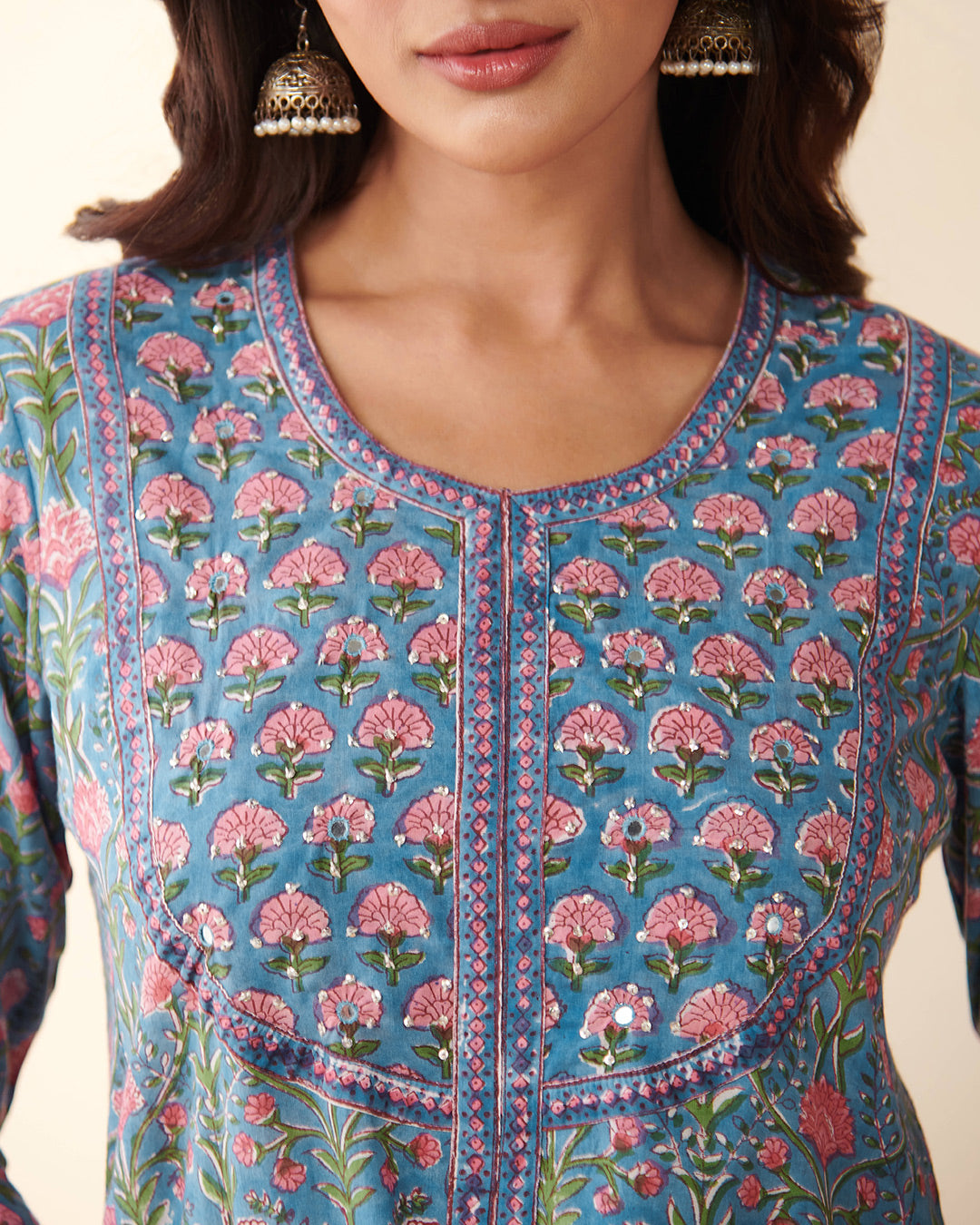 Gulbarg Kaira Sanganeri Kurta