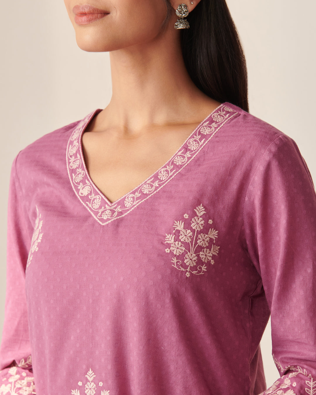 Mehraab Nisa Purple Kurta