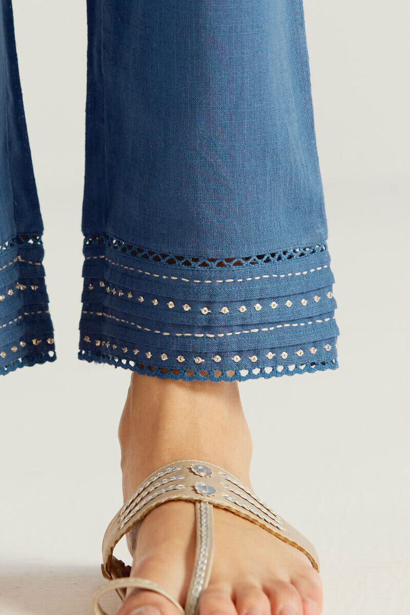 Roza Samaira Blue Narrow Pants