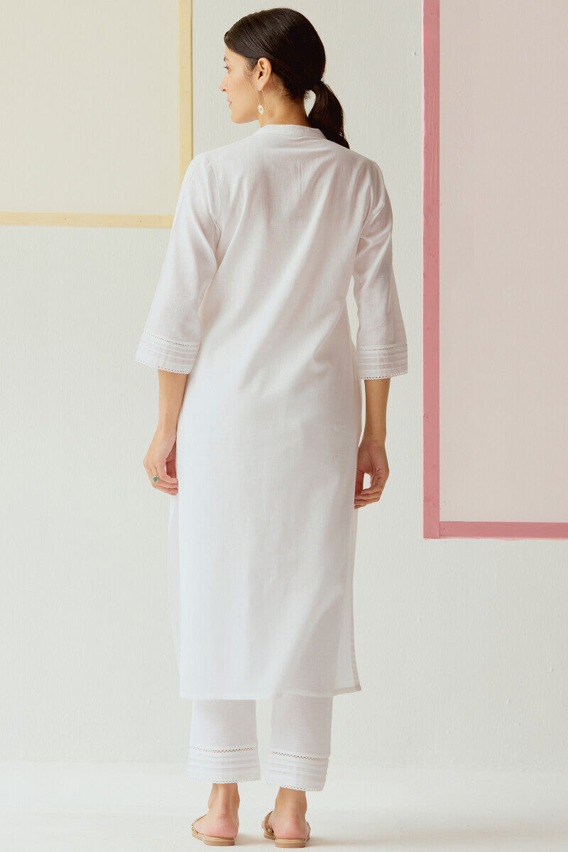 Roza Nida White Kurta