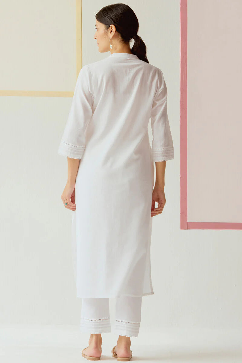 Surplus: Roza Nida White Kurta