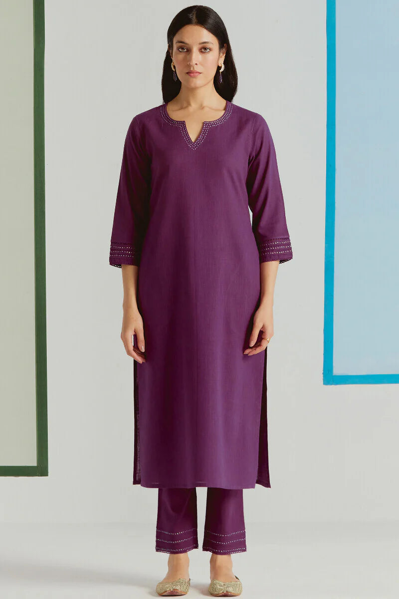 Surplus: Roza Seerat Purple Kurta