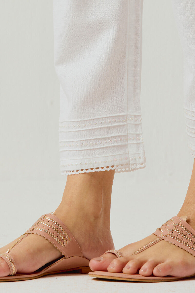 Roza Rumi White Narrow Pants