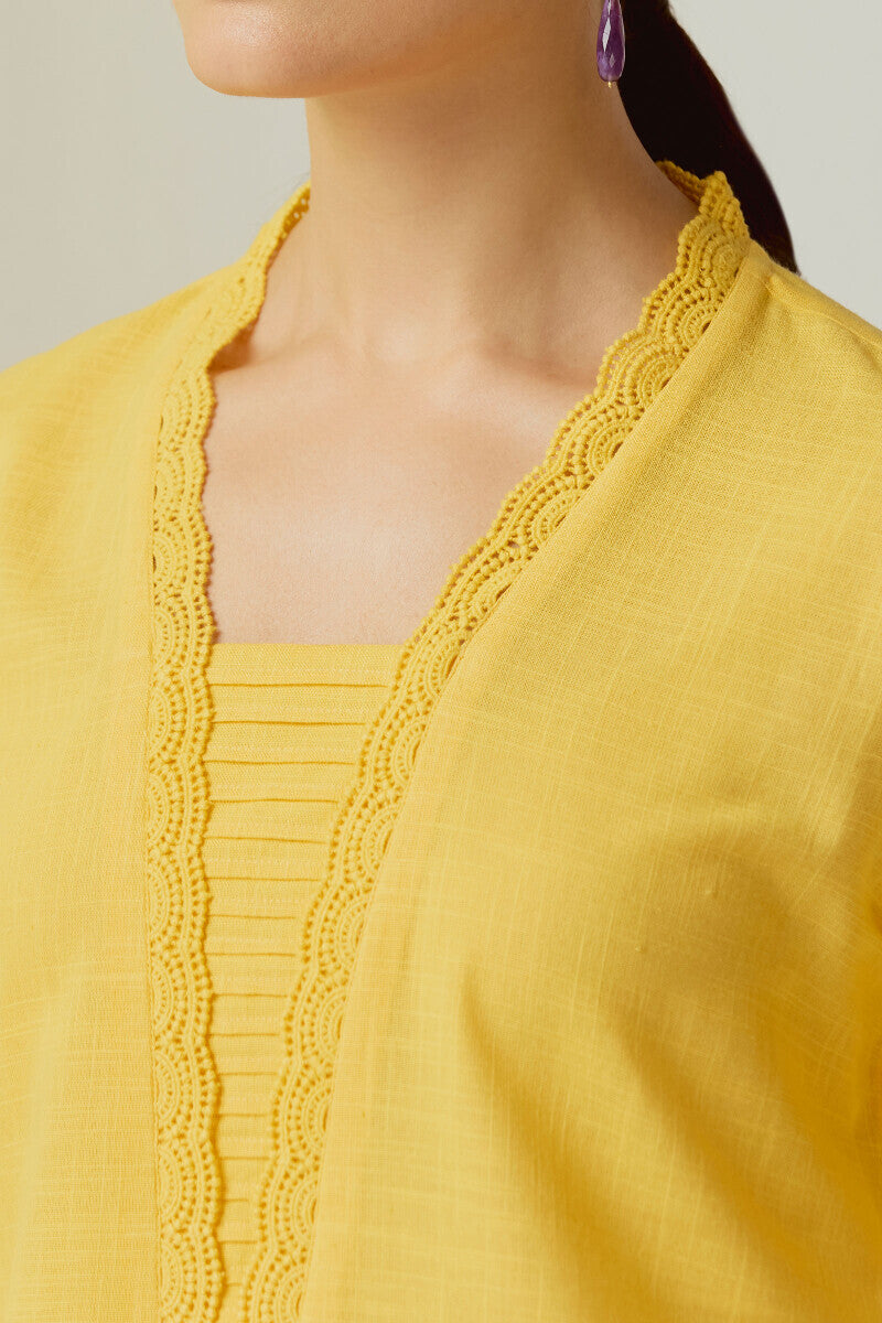 Roza Sehreen Yellow Kurta