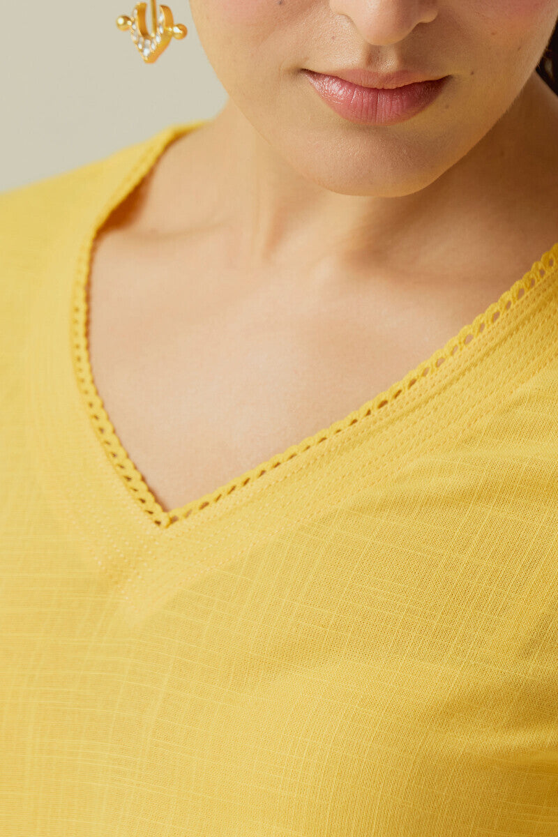 Roza Sahira Yellow Kurta