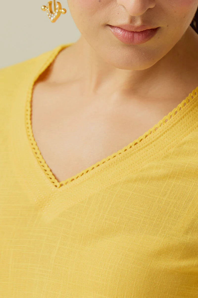 Surplus: Roza Sahira Yellow Kurta