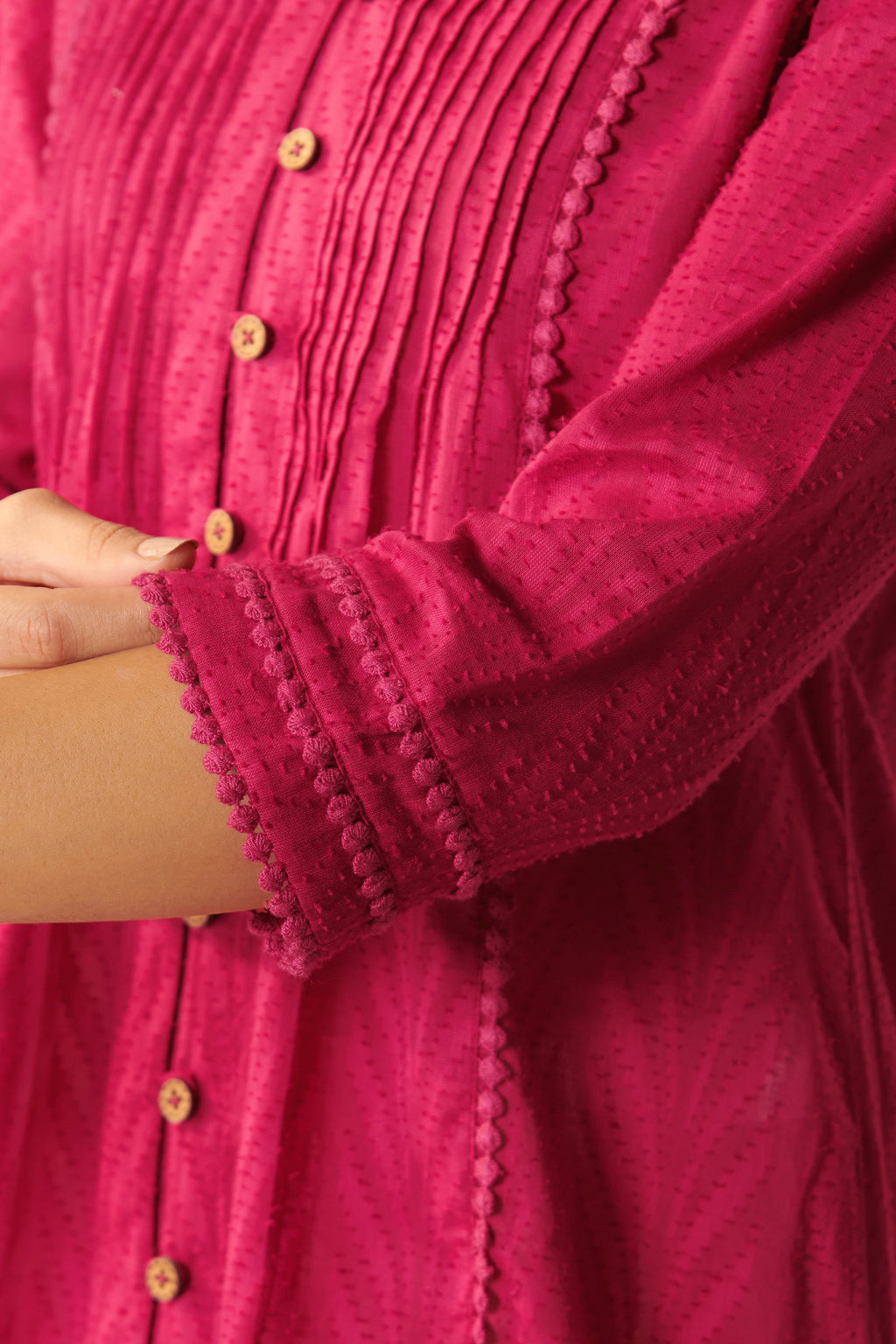 Roza Ruksar Rani Pink Top