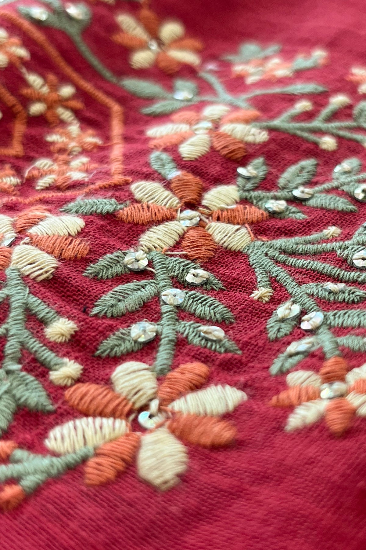 Mehraab Sabeen Red Kurta