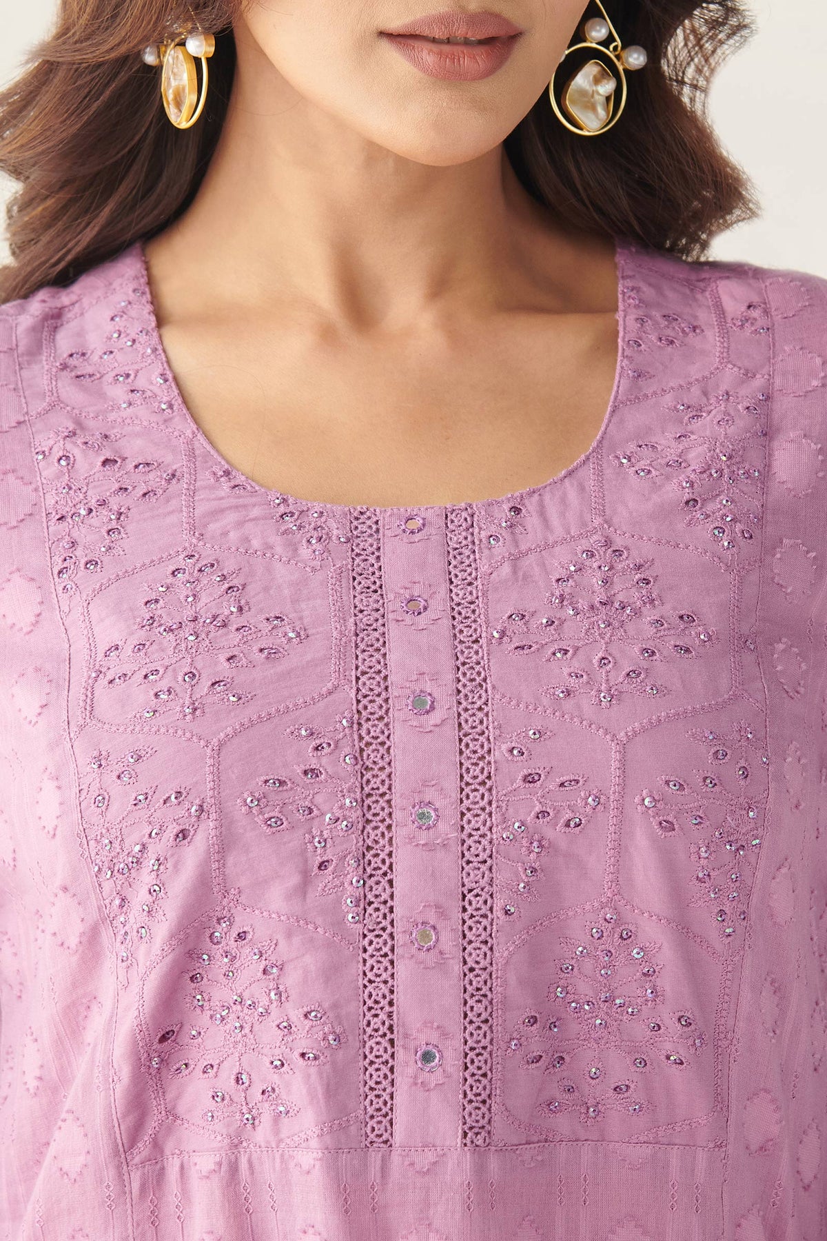 Roza Mahek Purple Kurta
