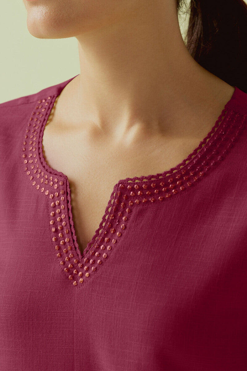 Roza Zara Red Rose Kurta