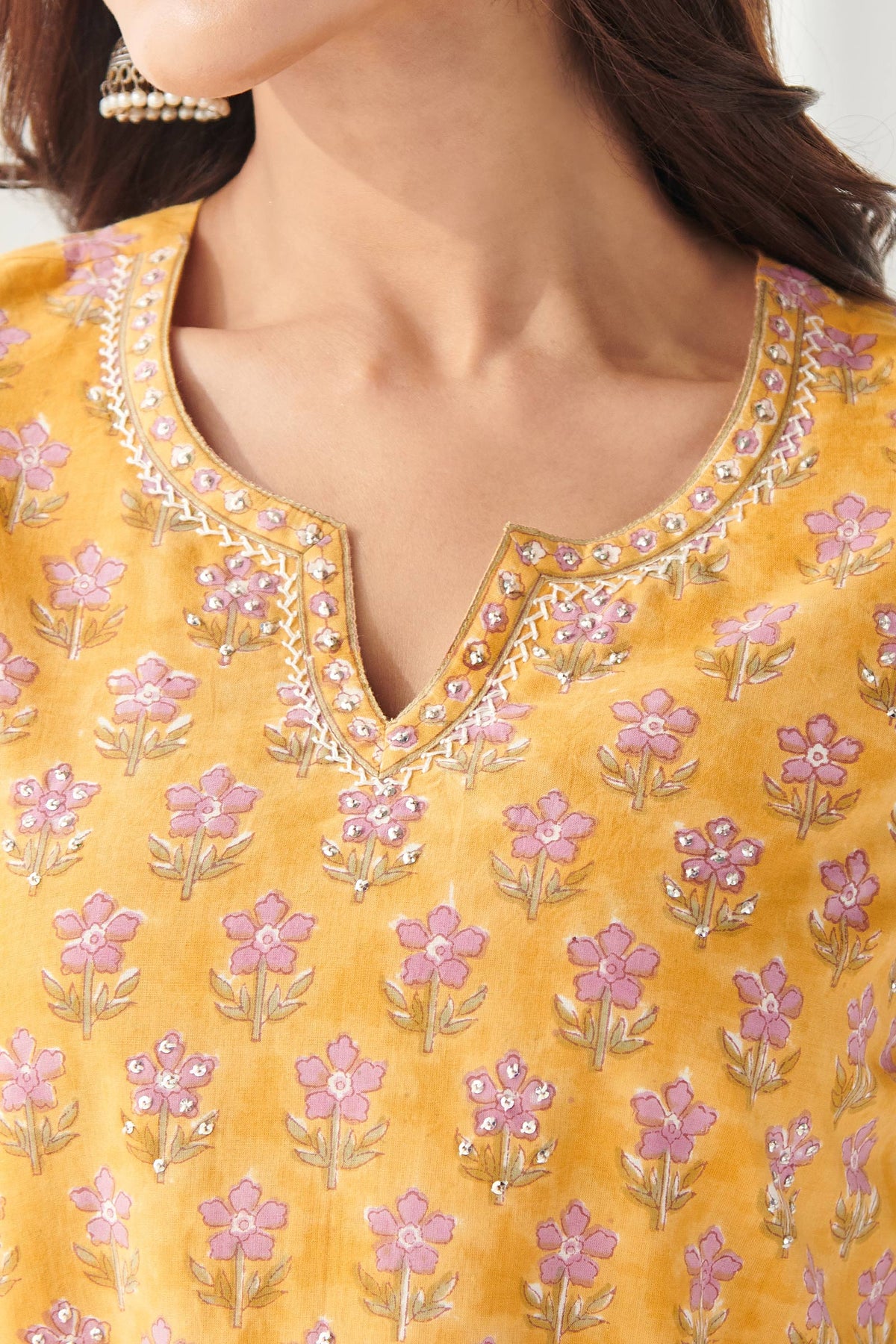 Gulbahar Azma Sanganeri Kurta