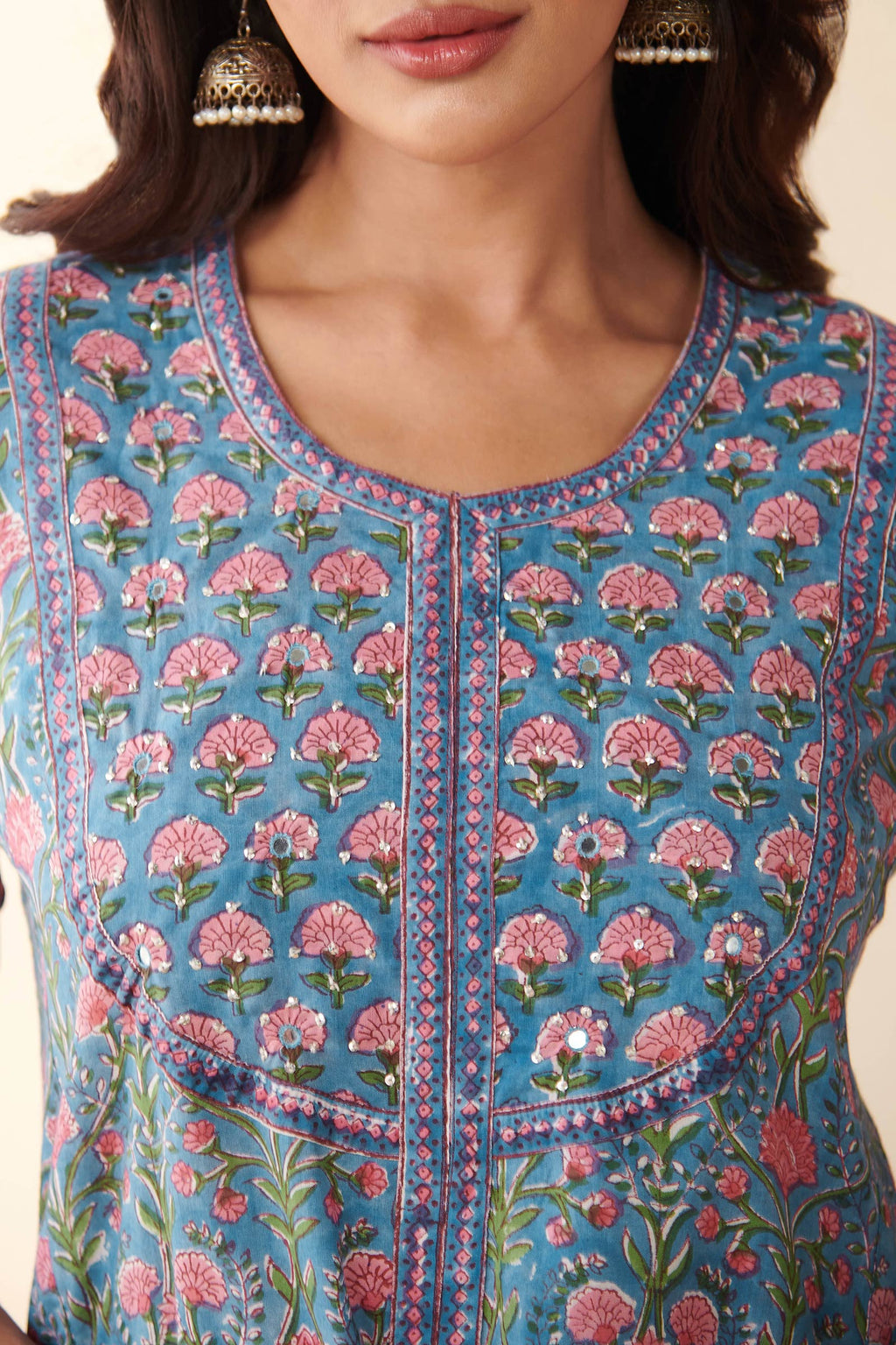 Gulbarg Kaira Sanganeri Kurta