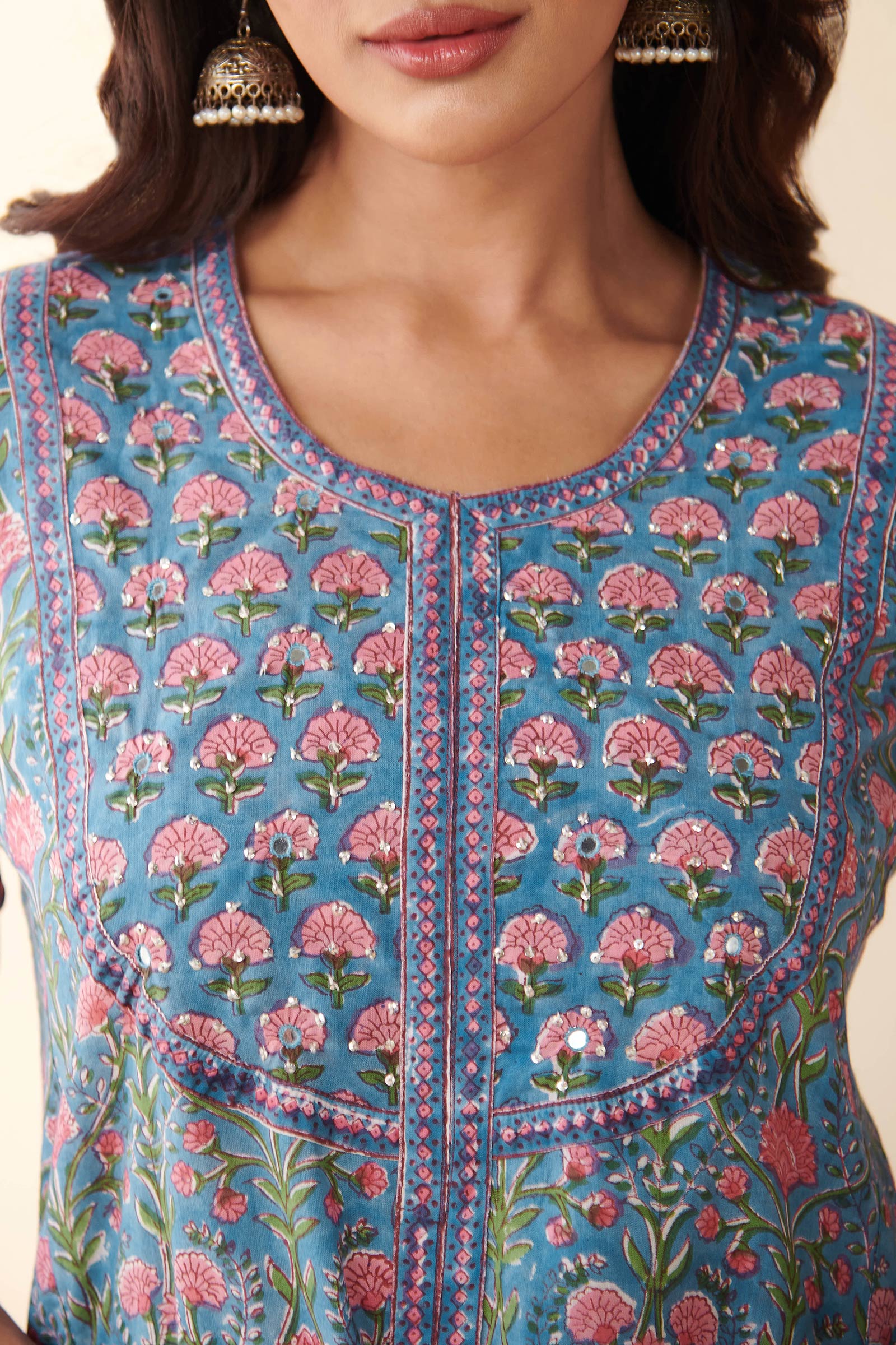 Gulbarg Kaira Sanganeri Kurta