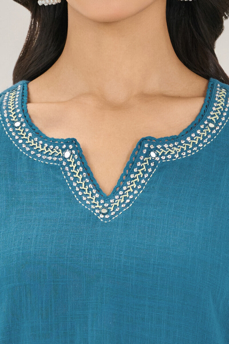 Roza Zara Blue Kurta