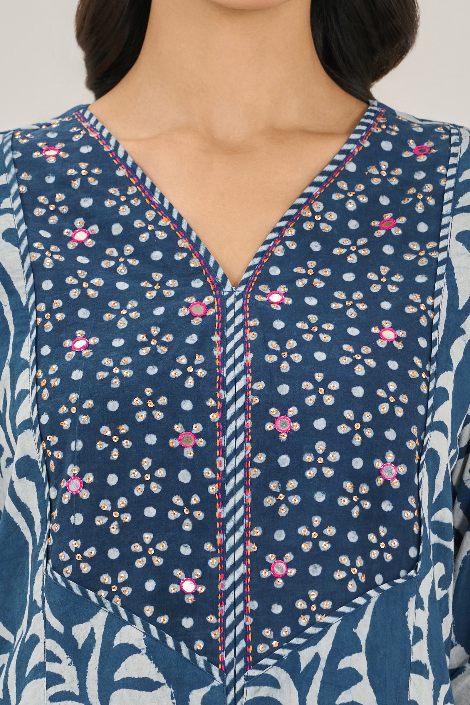 Nurtaj Rumaisa Bagru Short Kurta