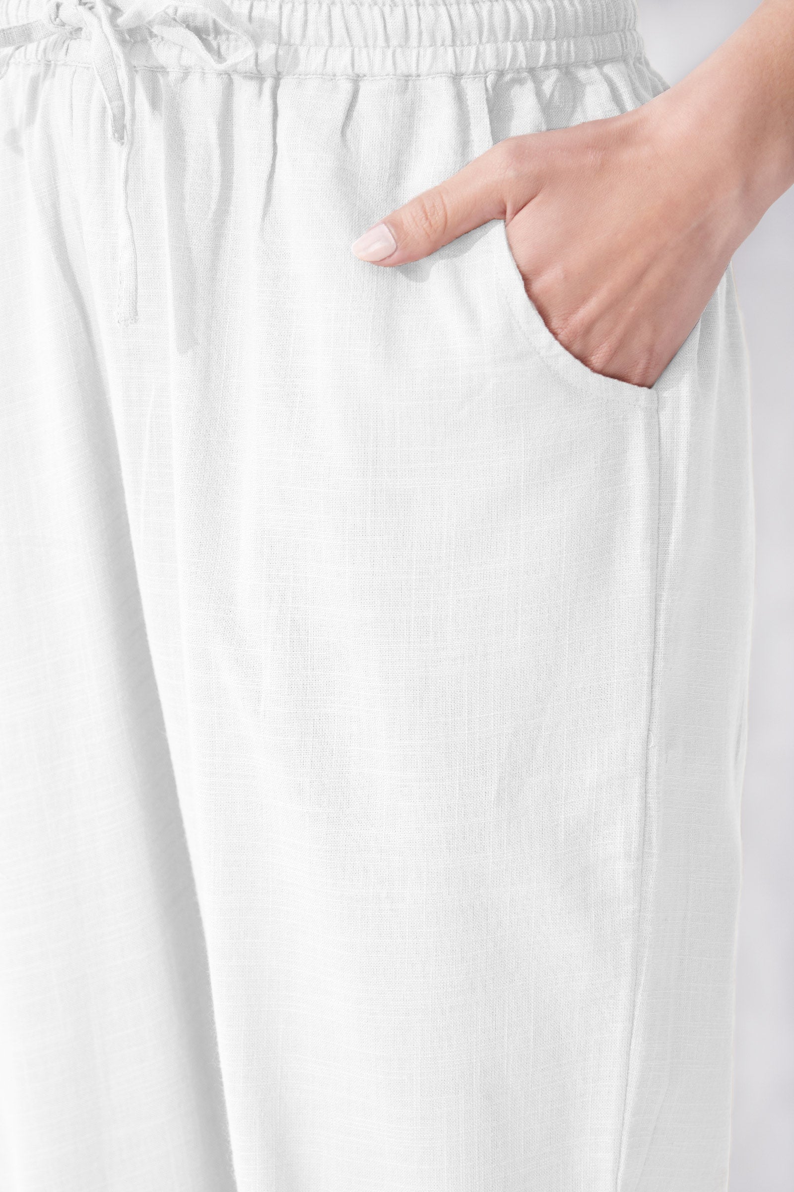 Roza Anaya White Narrow Pants