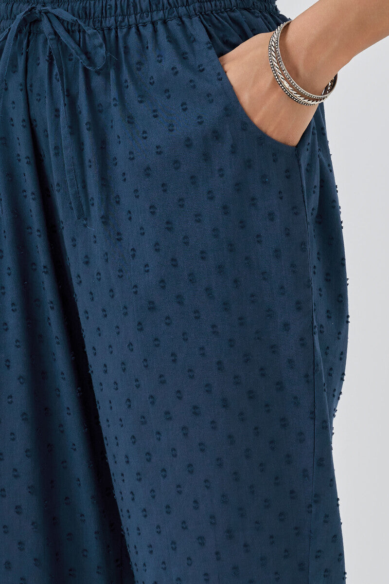 Roza Aafiyah Navy Blue Narrow Pants