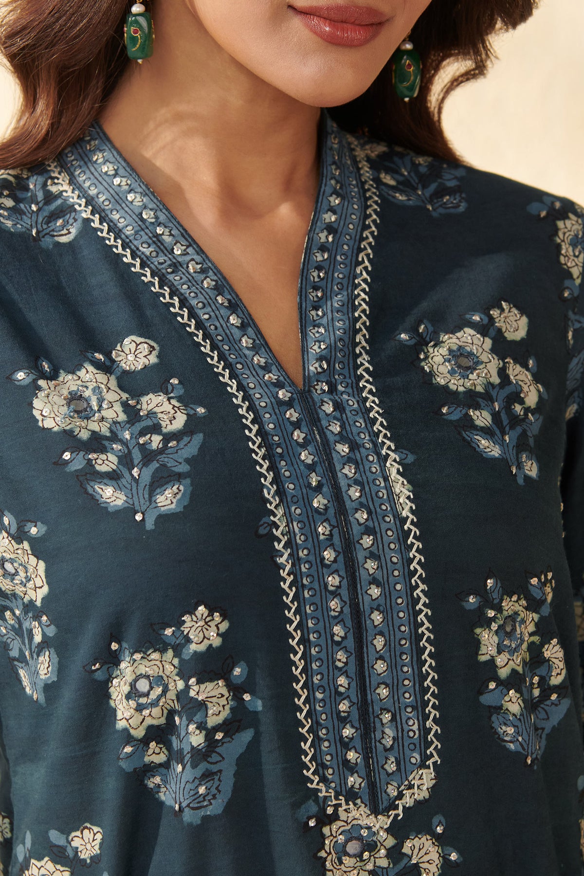 Sehra Seher Bagru Kurta