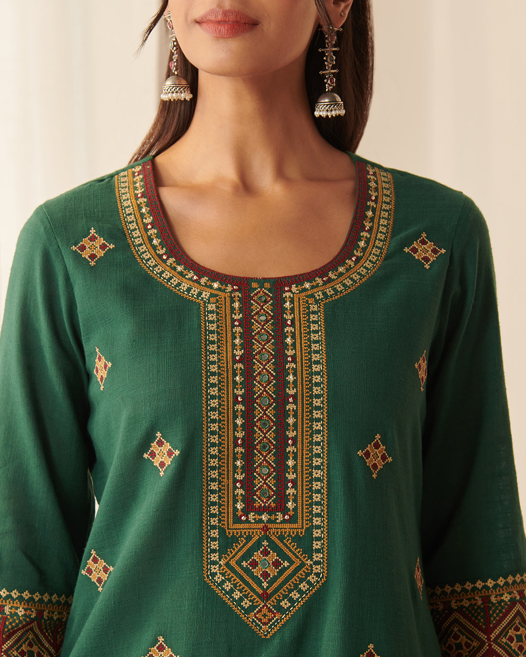 Mehraab Mira Green Kurta
