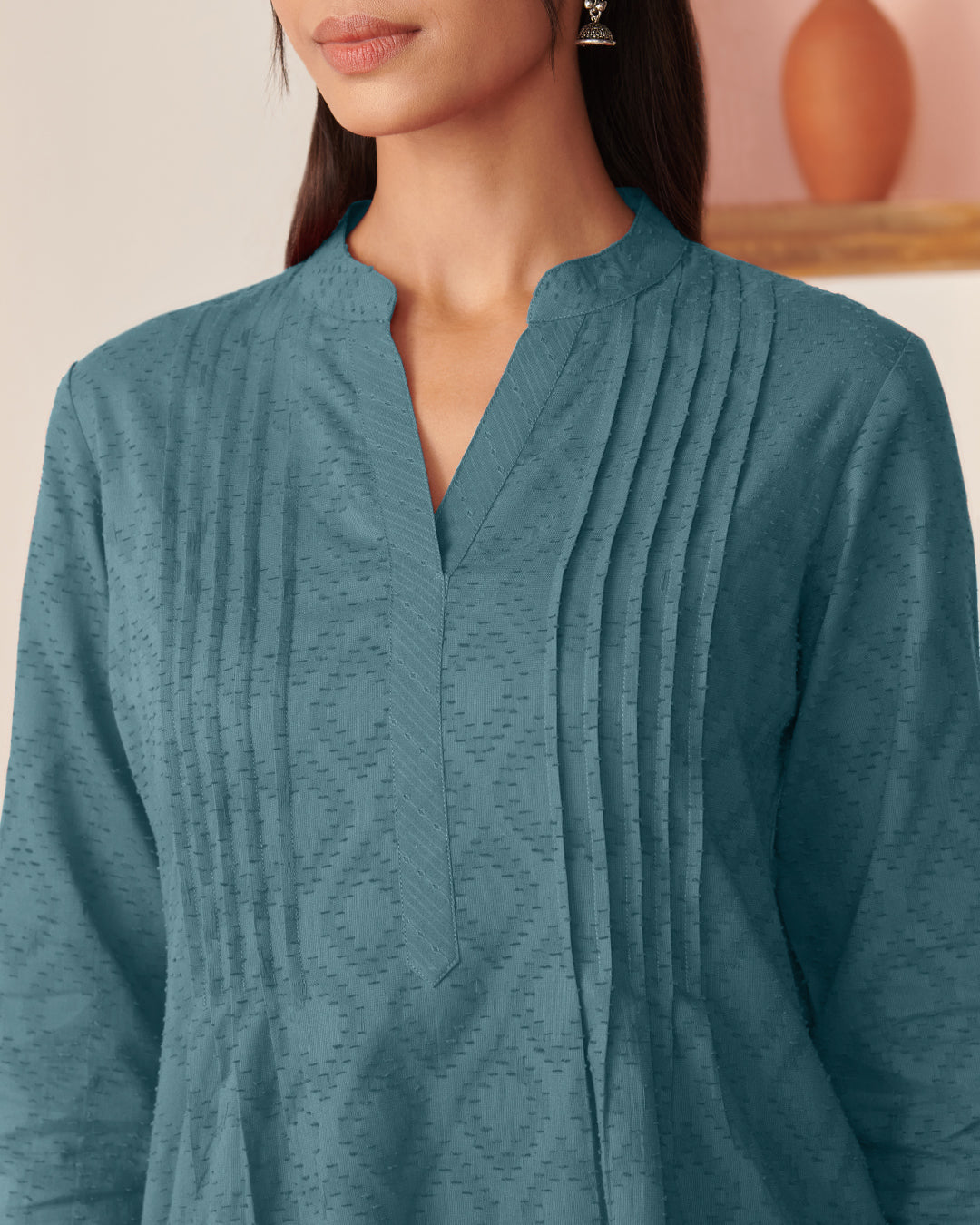 Roza Azarin Vintage Blue Kurta