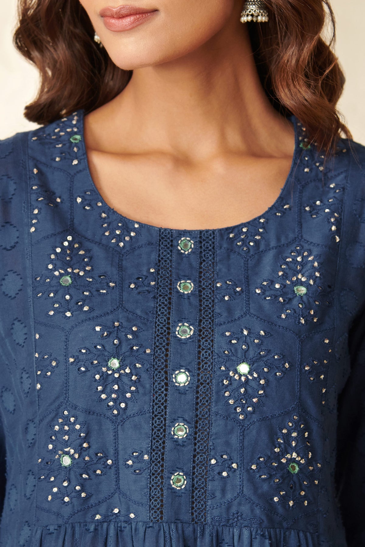 Roza Reema Royal Blue Kurta