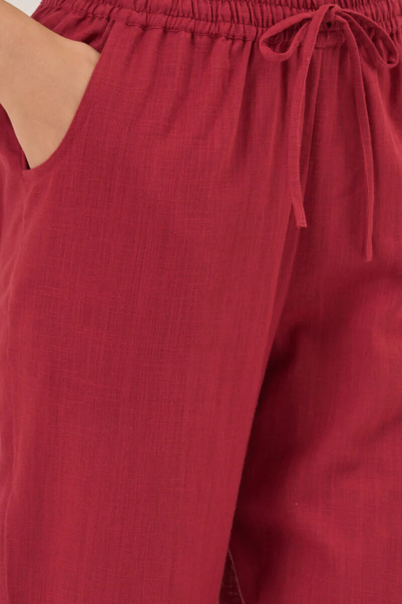 Surplus: Roza Nida Brick Red Narrow Pants