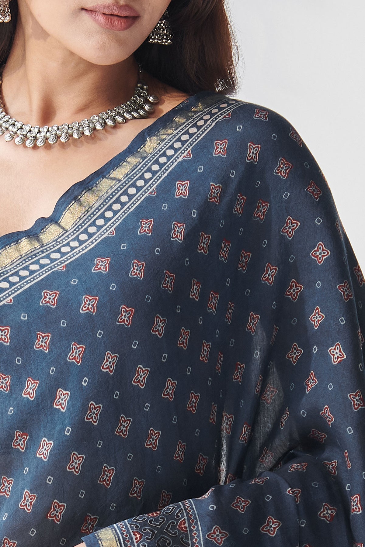 Sehra Nusreen Ajrak Saree